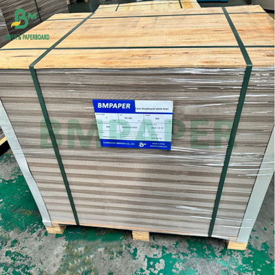1.5MM 2MM White Face Rigid Grey Board برای بسته بندی الکترونیک سفتی بالا