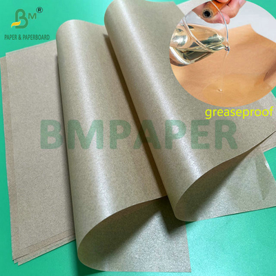 4 × 3 فوت 30gsm 40gsm Kraft رنگ سیلیکون کاغذ چرمی برای پخت و پز غذا