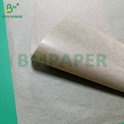 MG کاغذ کرفت قهوه ای غیر سفید شده طبیعی 50gm رول 800mm هسته گسترده 76mm