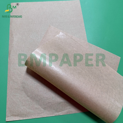 MG کاغذ کرفت قهوه ای غیر سفید شده طبیعی 50gm رول 800mm هسته گسترده 76mm