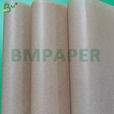 30GSM ورق های کاغذی قهوه ای دو طرفه سیلیکون پوشش داده شده درجه غذایی