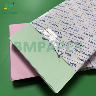 55 - 80gm کاغذ CF بدون کربن برای رسید ها ورق های رنگ زرد سبز روشن