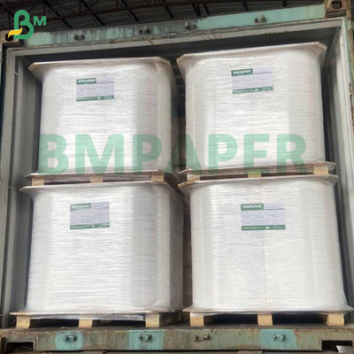 مواد غذایی سفید کاغذ بسته بندی دندونک رول 24 - 28GSM 26.5-32mm پهنای ناجور پالپ Kraft زیست تخریب پذیر