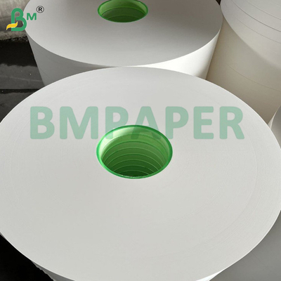 مواد غذایی سفید کاغذ بسته بندی دندونک رول 24 - 28GSM 26.5-32mm پهنای ناجور پالپ Kraft زیست تخریب پذیر