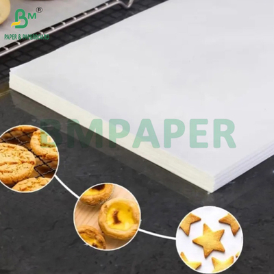 45 گرم 50 گرم کاغذ سفید ضد چرب سفید برای پخت و پز PFAS Free Kit 5 Kit 7