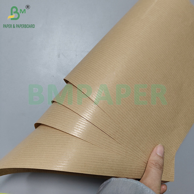 ۶۰ گرمی طلای یک طرفه رنگ قهوه ای درخشان و نوار دار کاغذ کرافت