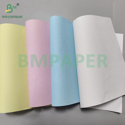80gm CB CFB CF رول کاغذ کپی بدون کربن 242mm × 12000m تصویر آبی