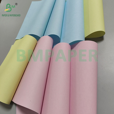 80gm CB CFB CF رول کاغذ کپی بدون کربن 242mm × 12000m تصویر آبی