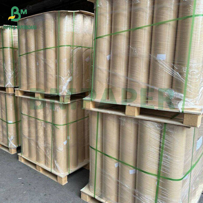 پالس چوبی تازه 30GSM تا 120GSM کاغذ بسته بندی کرفت ریبدار MG غیر سفید
