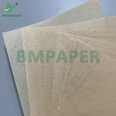 35gsm 45gsm ضد چسب پختن قهوه ای کاغذ چرمی کاغذ ضد روغن