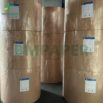 60gm Brown Kraft Greaseproof Paper Rolls For Fried Food Packaging Kit 7 مقاومت در برابر روغن