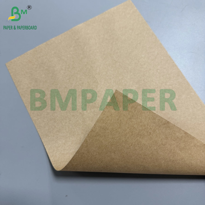 60gm Brown Kraft Greaseproof Paper Rolls For Fried Food Packaging Kit 7 مقاومت در برابر روغن