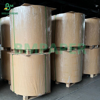 75gm کاغذ کرافت قهوه ای با مقاومت کششی بالا برای ساخت طناب کیسه کاغذی