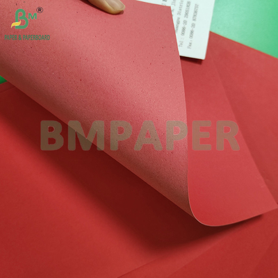 120-400gm حفاظت از محیط زیست کاغذ کرافتی قرمز برای بسته بندی هدیه