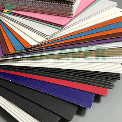 مقوای کرافت راه راه سبک وزن رنگی 80 گرم + 80 گرم + 80 گرم قابل بازیافت برای بسته بندی محصولات و لجستیک