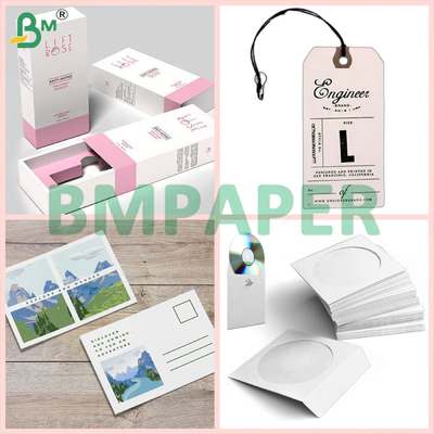 ۳۰۰ گرم ۳۵۰ گرم کاغذی SBS بدون پوشش طبیعی روشن رنگ سفید