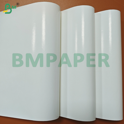 75gsm یک طرف درخشان یک طرف مات قدرت مرطوب برچسب کاغذ رول