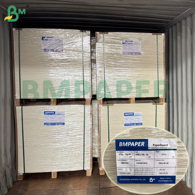 1 / S 295g + 15g PE پوشش داده شده کاغذهای غذایی منجمد برای بسته بندی میگو یخچال - امن
