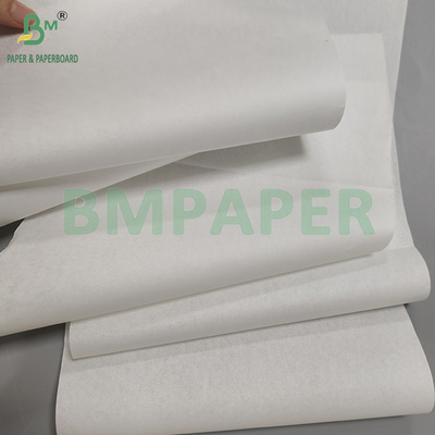 کاغذ سفید بدون پوشش 30gm 35gm بر اساس موم برای بسته بندی غذاهای سرخ شده