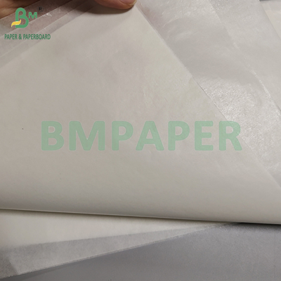 کاغذ سفید بدون پوشش 30gm 35gm بر اساس موم برای بسته بندی غذاهای سرخ شده