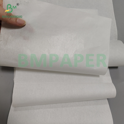 کاغذ سفید بدون پوشش 30gm 35gm بر اساس موم برای بسته بندی غذاهای سرخ شده