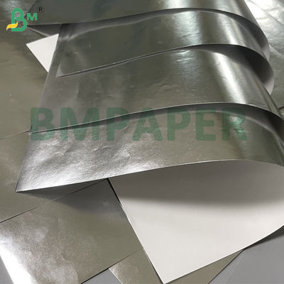 کاغذ آلومینیومی مقاوم در برابر حرارت بالا با روکش نقره ای 56 گرمی برای بسته بندی همبرگر