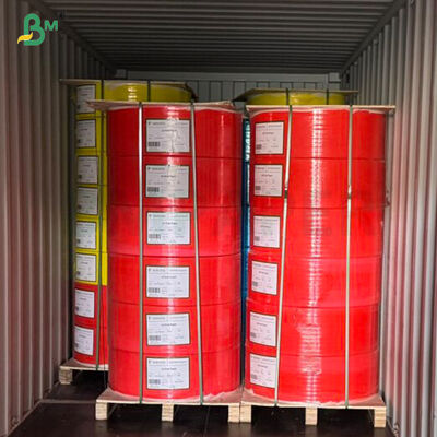 76gsm CB CFB CF NCR Offset Paper Carbonless Black Image 1/2" 19" عرض