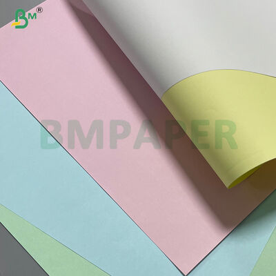 76gsm CB CFB CF NCR Offset Paper Carbonless Black Image 1/2" 19" عرض