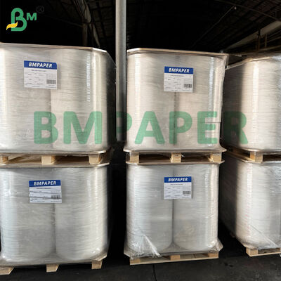 رول های برش خورده کاغذ کرافت سفید برای بسته بندی نی 24 گرم 35 میلی متر