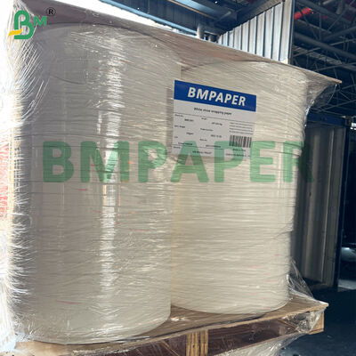 رول های برش خورده کاغذ کرافت سفید برای بسته بندی نی 24 گرم 35 میلی متر