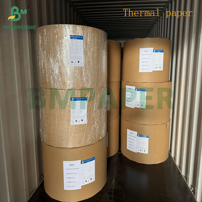 1000mm عرض 60gsm 65gsm چاپی کاغذ حرارتی برای کارت فیلم