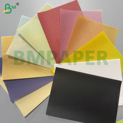 40-285g رنگارنگ شفاف سنگینی کاغذ ردیابی Vellum Cardstock