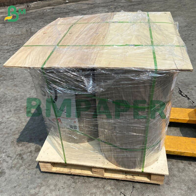 کاغذ کرافت قهوه‌ای لعاب‌دار ماشینی با بافت شیاردار برای کیسه‌ها و پاکت‌ها