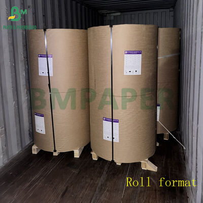کاغذ گلاسه ماشینی سفید با پوشش 40 گرمی 45 گرمی برای بسته بندی نی 80 سانتی متر 86 سانتی متر