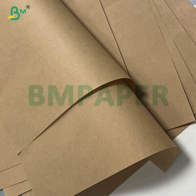 100٪ پالپ چوبی ناب 75gsm 80gsm 85gsm کاغذ کرفت قهوه ای برای ساخت کیسه های کاغذی