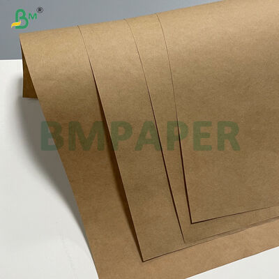 90G مقاومت کششی بالا کاغذ پوششی قهوه ای Kraft Liner ISO FDA