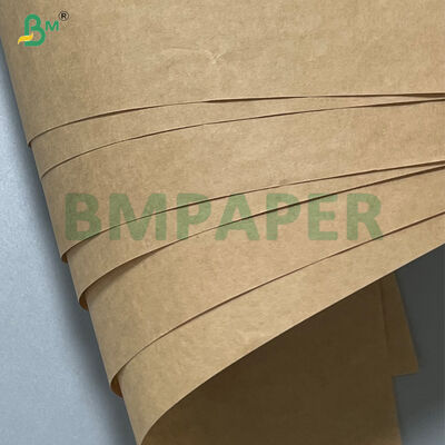 90G مقاومت کششی بالا کاغذ پوششی قهوه ای Kraft Liner ISO FDA
