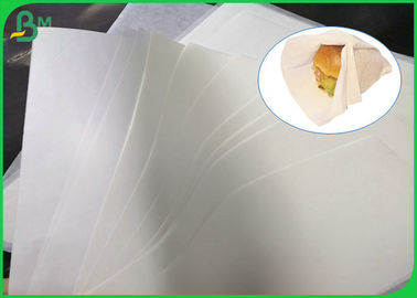 مواد غذایی درجه FDA گواهینامه MG Kraft Paper 30gsm 35gsm 40gsm برای بسته بندی کاغذ بسته بندی هامبورگر