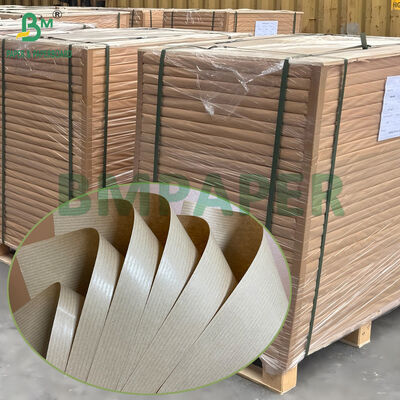 38gsm 40gsm MG Kraft Ribbed Paper Brown In Roll برای کیسه های هدیه و کیسه های حمل