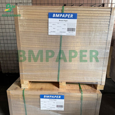 دوام بالا 40GSM 60GSM کاغذ کرافت قهوه ای طبیعی