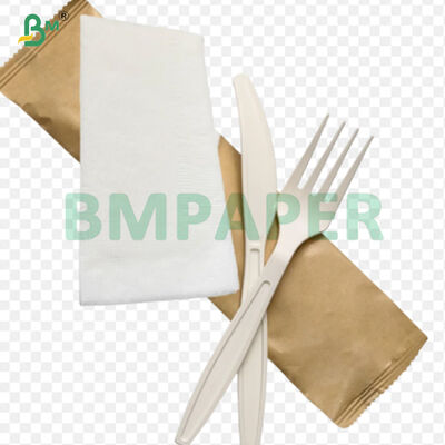 مواد غذایی امن پولی پوشش Kraft 40gsm پایه +9gsm PE فیلم ظرفشویی کاغذ بسته بندی