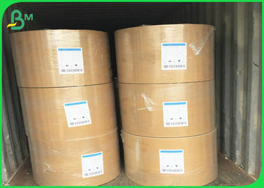 250gm - 400gm رول کاغذ کرافت قهوه ای طبیعی غیر سفید شده برای ظروف مواد غذایی