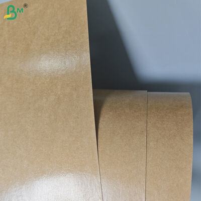 ۳۰۰ گرم + ۱۵ گرم کاغذ کرافت قهوه ای پوشش PE برای سینی غذا های خیابانی ضد روغن ۸۵ سانتی متر