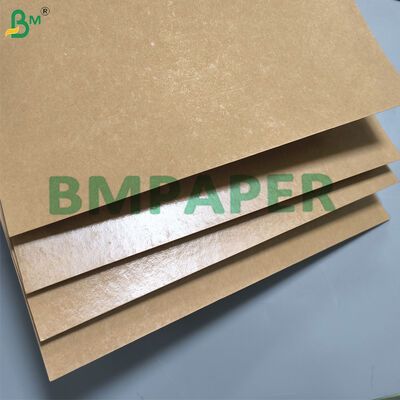 رنگ قهوه ای PE پوشش داده شده کاغذ Kraft ظرف مواد غذایی ضد آب PE پوشش در یک طرف