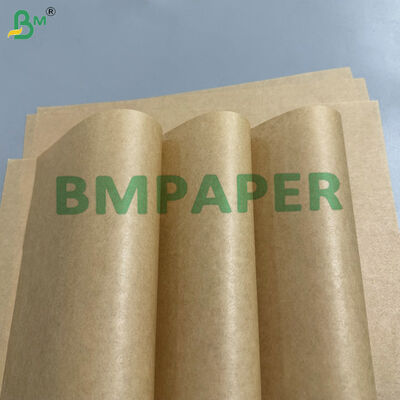کاغذ کرافت قهوه‌ای دوستدار محیط زیست مقاوم در برابر چربی 30-45 گرمی برای بسته‌بندی نان، شیرینی و بیرون‌بر