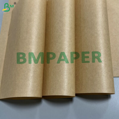 کاغذ کرافت قهوه‌ای دوستدار محیط زیست مقاوم در برابر چربی 30-45 گرمی برای بسته‌بندی نان، شیرینی و بیرون‌بر