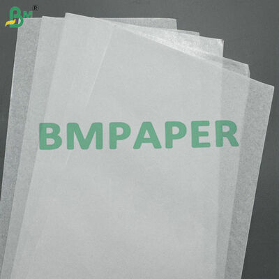 چاپی عالی و سفتی با کیفیت بالا یک طرفه درخشان 30gsm 40gsm کاغذ کرافت سفید برای کیسه ها