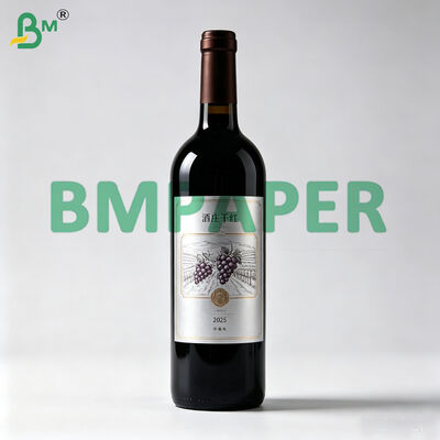 70gm کاغذ ضد آب فلزی شده برای لیبل شراب آبجو 1040mm X 730mm