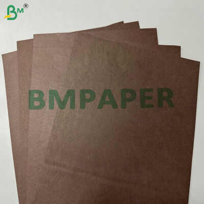 Food Grade Oil-Proof Coffee Color Greaseproof Paper Roll 40gsm 45gsm Wrapping Paper for Sandwiches, Burgers & Baking