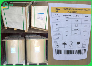 بازیافت شده Bobina De Paper Kraft 110 - 220gsm ضد رطوبت برای بسته بندی